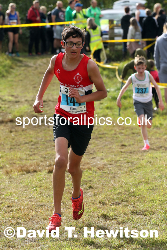 Boys under-13s 2021 North Eastern Harrier League, Druridge Bay. Photo: David T. Hewitson/Sports for All Pics